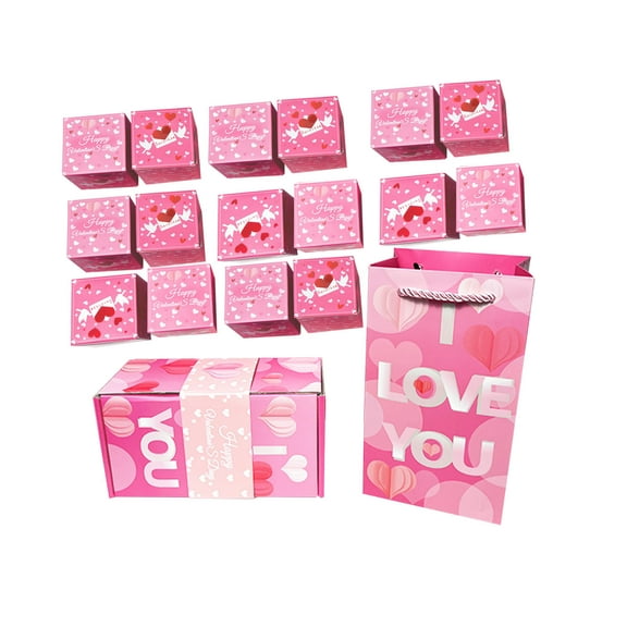 Valentines Day Surprise Bouncing Box, I LOVE YOU Gift Box, Romantic Red Packet Box, Proposal Gift Box, Valentines Day Ring Box, Cute Gift for Girls, Couple Gift