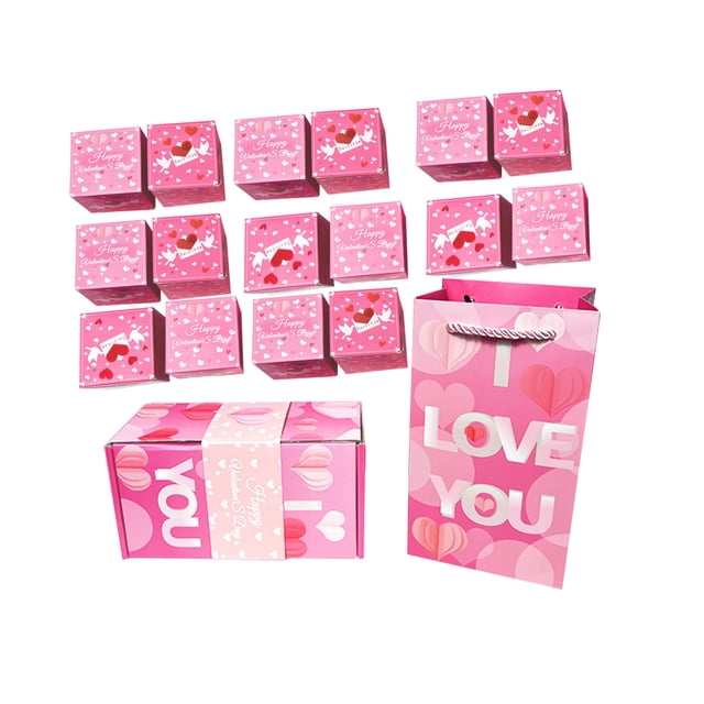 Decoraciones para el día de San Valentín, adornos para el día de San Valentín, regalos para el día de San Valentín Caja sorpresa para el día de San Valentín TE AMO Día de los Caídos Envío de cajas de