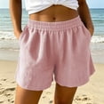 thumbnail image 5 of Guluxicc Women's Athletic Shorts with Pockets Elastic High Waisted Running Short Trousers for Everyday Gym Workout, 5 of 6