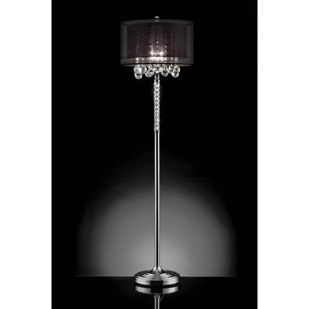 Furniture Of America Carrera Crystal Bauble Floor Lamp Walmart Com