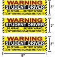 thumbnail image 2 of New Student Driver Stickers for Car Please Be Patient Student Driver Decals 3x9inch New Drivers Safety Labels 4pcs, 2 of 7