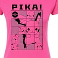 thumbnail image 3 of Pokémon - Pika Squares - Juniors Fitted Graphic T-Shirt, 3 of 5