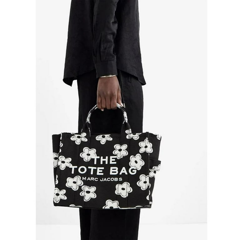 Marc Jacobs The Daisy Canvas Medium Tote Bag - Black/White