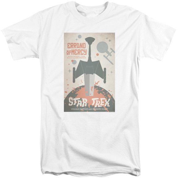 Star Trek Tos Episode 26 Adult Tall T-Shirt 18/1 T-Shirt White
