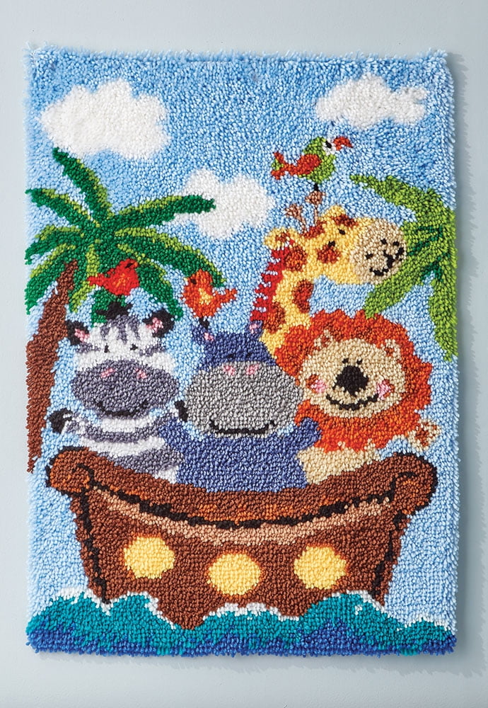 Mary Maxim Noah's Ark Latch Hook Rug Kit