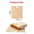 thumbnail image 4 of Bolsas Reutilizables para Tostadora Bolsas Antiadherentes para Sándwich Tostado, Bolsa de Plástico para Sándwiches Fácil de Abrir, Bolsas para Tostadas 20 Piezas B, 4 of 5