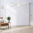 thumbnail image 5 of CARRO 48" 4 Blades White Smart Ceiling Fan Reversible Airflow in Home with LED, 5 of 8