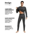 thumbnail image 3 of Mens 100% Merino Wool Base Layer Sets for Ski Lightweight Thermal Underwear, 3 of 6