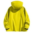 thumbnail image 5 of Zpanxa Men's Rain Jacket Windproof Waterproof Mountaineering Hooded Long Sleeve Solid Color Outdoor Coat for Hiking Climbing Adventures, 5 of 8