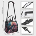 thumbnail image 2 of Naloa Ocean Seahorse Print Lunch Bag for Women & Men Insulated Lunch Box or Cooler Lunch Tote Bags for Work, Travel, Outdoor, 2 of 5