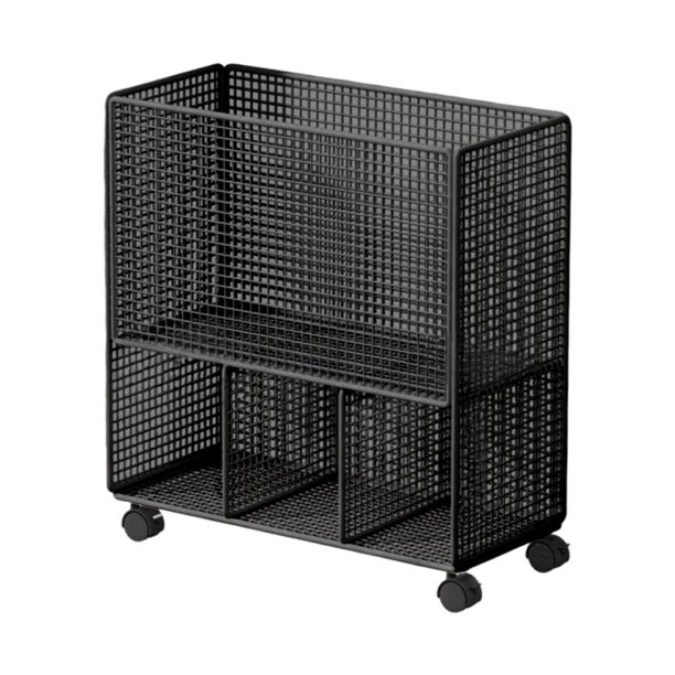 Almacenamiento de equipos de fitness y soportes para colchonetas, soporte estable para mancuernas de hierro con fácil movilidad, adecuado para mantene Negro