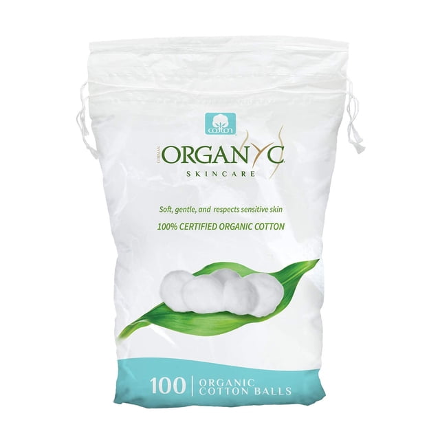 Bolitas de algodón Organyc 100% algodón orgánico para piel sensible