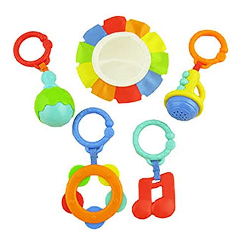 Replacement Parts for Fisher-Price Baby's Bandstand Play Gym - DFP69 ~ Replacement Toy Bag ~ Trumpet, Maracas, Tambourine, Musical Note and Mirror