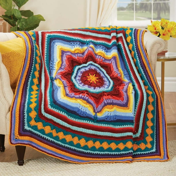 Herrschners® Color Storm Afghan Crochet Kit