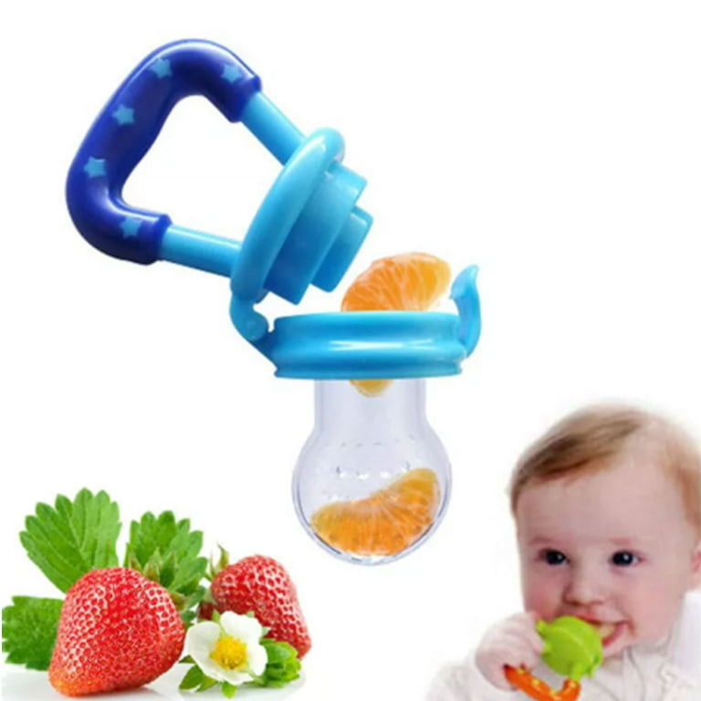Mssiliyow Baby Fruit Feeder Pacifier 2 Pack Food Grade BPA-Free Silicone  Pouches and Nipples Infant Baby Teether Toy 3M+ Dishwash Safe (Bear  Periwinkle & Bunny Yellow) - Yahoo Shopping