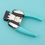 Crop-A-Dile Corner Chomper - Stub & Scallop Punch by We R Memory Keepers | Blue Comfort Handle