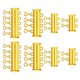 thumbnail image 2 of 8 cierres deslizantes con hebilla de perla para pulseras y collares, cierres de tubo deslizantes de múltiples hebras, accesorios de joyería DIY (dorados), 2 of 5