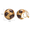D, variant on Brown Chunky Hoop Earrings Gold Plated Leopard Print Clip on Earrings for Women Non Pierced Ear Trendy Jewelry