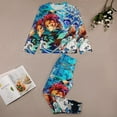 thumbnail image 3 of Demon Slayer Ki-ds Pajamas 2 Piece Pjs Set Little Big Bo-ys Gi-rls Sleepwear, 3 of 8