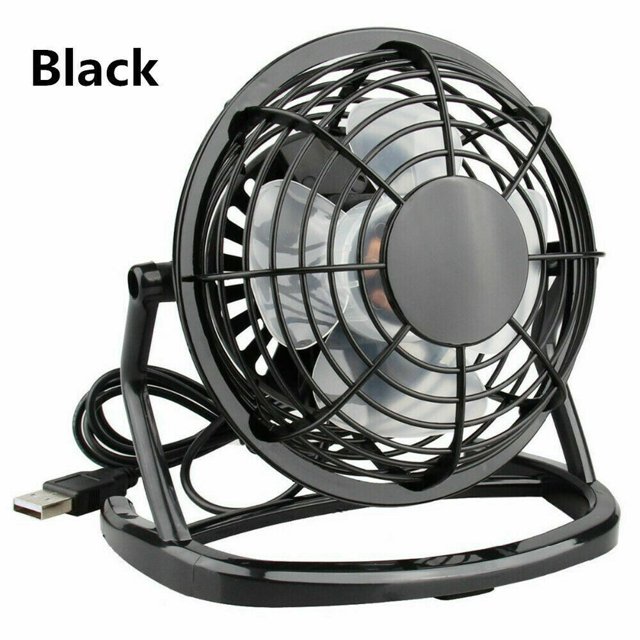 Desk Fan USB , USB Portable Mini Fan-2.7 ft USB Cable-Personal Metal Table Fan USB Small Quiet Fan, Desktop cooling fan-360° Adjustable Operation Fan for Office,Home,Traveling