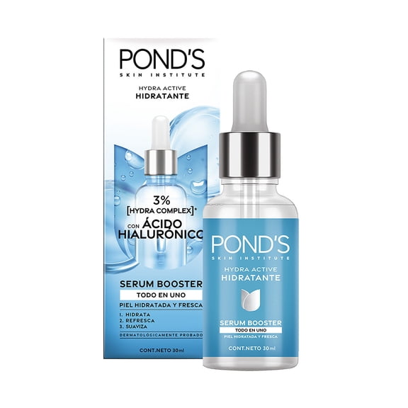 Sérum Facial Pond's Booster Hydra Active Hidratante A. Hialurónico, 30 ml