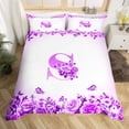 thumbnail image 2 of Erosebridal Housse de Couette Monogrammée Simple, Literie Personnalisée avec Initiale Taille Simple, Décoration avec Lettre, Réversible, Respirante, 2 Pcs (Sans Couette), 2 of 7