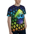 thumbnail image 4 of Splatoon Shirt 3d Printed T Shirt Crewneck Short Sleeve Top Tees For Mens, 4 of 8