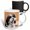 Multicolor, variant on 3drose, Maltipoo Puppy Sitting in a Basket Yawning., 11oz Two-tone Black Mug