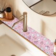 thumbnail image 2 of Yayeee Faucet Mat for Kitchen Sink 30" Diatomite Long Splash Guard Pad, Pink Halloween, 2 of 7