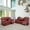 Red, variant on Ainehome3 Pieces Faux Leather Reclining Configurable Living Room Set