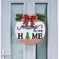thumbnail image 5 of HAZIUA Interchangeable Welcome Sign For Front Door With 4 Seasonal Wreaths And 12 Changeable Farmhouse Front Porch Décor Front Door Decoration Seasonal Rustic Wooden Wall Sign Home White, 5 of 7