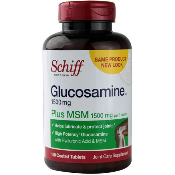 Schiff Glucosamine 1500 mg Coated Tablets 150 Tablets (Pack of 4