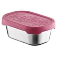 thumbnail image 6 of 1pc Stainless Steel Snack Container, Small Food Storage Lunch Box with Patterned Silicone Lid, Reusable Condiment Cup for Home, Travel, Picnic & Meal Prep, 3.72 fl oz, 6 of 6