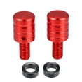 thumbnail image 1 of Unique Bargains Universal M8x1.25 Motorcycle Right and Left Side Mirror Hole Plugs Screws Rearview Mirrors Caps Screw Red 2 Pcs, 1 of 7