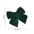 thumbnail image 3 of geerera 2pcs Velvet Christmas Bows, 5x5 Inch Wreath Decorative Bows, Small Crafts Tree Topper, for Home Door Tree Christmas Party Decorations, 3 of 7