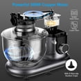 thumbnail image 4 of LINKChef Stand Mixer, 5.3 QT 6-Speed Tilt-Head Electric Stand Mixer, 3-In-1 Kitchen Mixer with Bowl, Dough Hook, Whisk and Beater, Sliver, 4 of 8