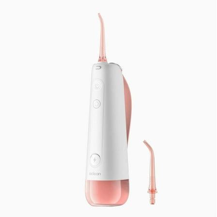 Oclean W10 Cordless Water Flosser for Teeth, Portable Electric Flosser, Cleaning, Rechargeable 5 Modes, Adult Water Flosser, Pink
