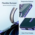 thumbnail image 6 of JETech Electroplated Case for iPhone 12 Pro 6.1-Inch, Camera Lens Full Protection, Compatible with MagSafe Wireless Charging, Shockproof Soft TPU Phone Cover (Royal Blue), 6 of 7