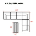 thumbnail image 3 of Catalina 7 Piece Outdoor Wicker Patio Furniture Set 07b, 3 of 6