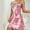Pink, variant on Satin Nightgown for Women Sleepwear Silk Slip Dress Nightwear Cami Lingerie Sleep Dress Nighty Pajamas