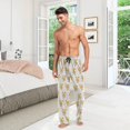 thumbnail image 7 of Christmas Santa Claus Tree Pajama Pants Mens Lounge Pants Straight-Fit Men Pajama Bottoms with Drawstring Pockets, 7 of 7