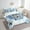 Blue White, variant on Safari Wolf Twin Comforter Set 7 Pieces Animal Bedding Comforter Sets,Bohemian Mandala Bed in a Bag Blue Ombre Bedding Set,Chic Butterfly Bed Sheets Set