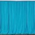 thumbnail image 3 of New Creations Fabric & Foam 10 Feet Wide by 10 Feet High Polyester Backdrop Drape Curtain Panel - (Turquoise), 3 of 3