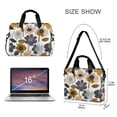 thumbnail image 3 of FORMRS 16" Laptop Bag Carrying Sleeve Case with Handle Travel Shoulder Briefcase, Colorful Floral, 3 of 8
