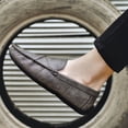 thumbnail image 6 of Men's Casual Loafers Slip On Leather Shoes Lightweight Driving Shoes Male Moccasins Classic Penny Loafer Flats Boat Shoes, 6 of 10