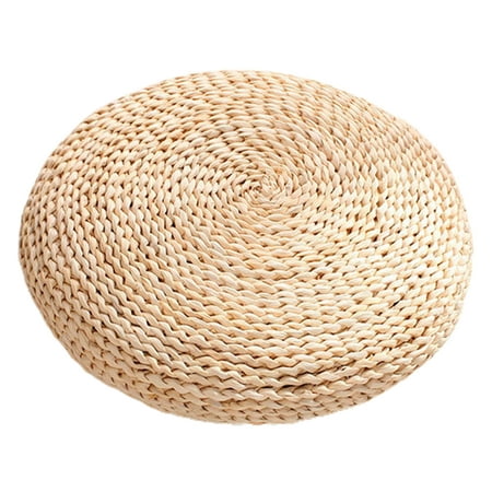 

Yesbay Seat Cushion Workmanship Breathable Round Shape Tatami Futon Meditation Cushion for Balcony