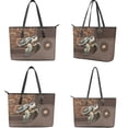 thumbnail image 3 of ZUXONGSY Turtle Sunflower Print Purse and Wallet Sets Womens Handbag and Purse Set Lightweight Top Handle Tote Bag for Women Waterproof Shoulder Handbag with Wallet, 3 of 4