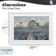 thumbnail image 4 of Stupell Industries French Country Meadow of Blue Flowers & Barn White Framed Print Under Glass, 23 x 17, by Nan, 4 of 8