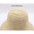 thumbnail image 4 of Sombrero de paja Melesh a la moda para mujer, verano, playa, 4 of 7