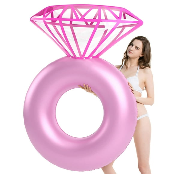 Flotador inflable con anillo de diamante para piscina Jasonwell para adultos